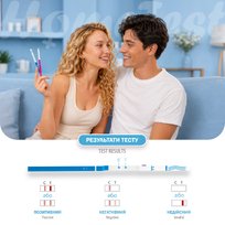 Test for ovulation diagnosis, 5 test strips + 1 test strip for pregnancy diagnosis