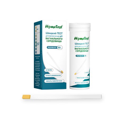 Rapid test for determining the pH of vaginal secretions